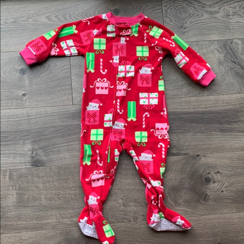 Christmas footie pajamas